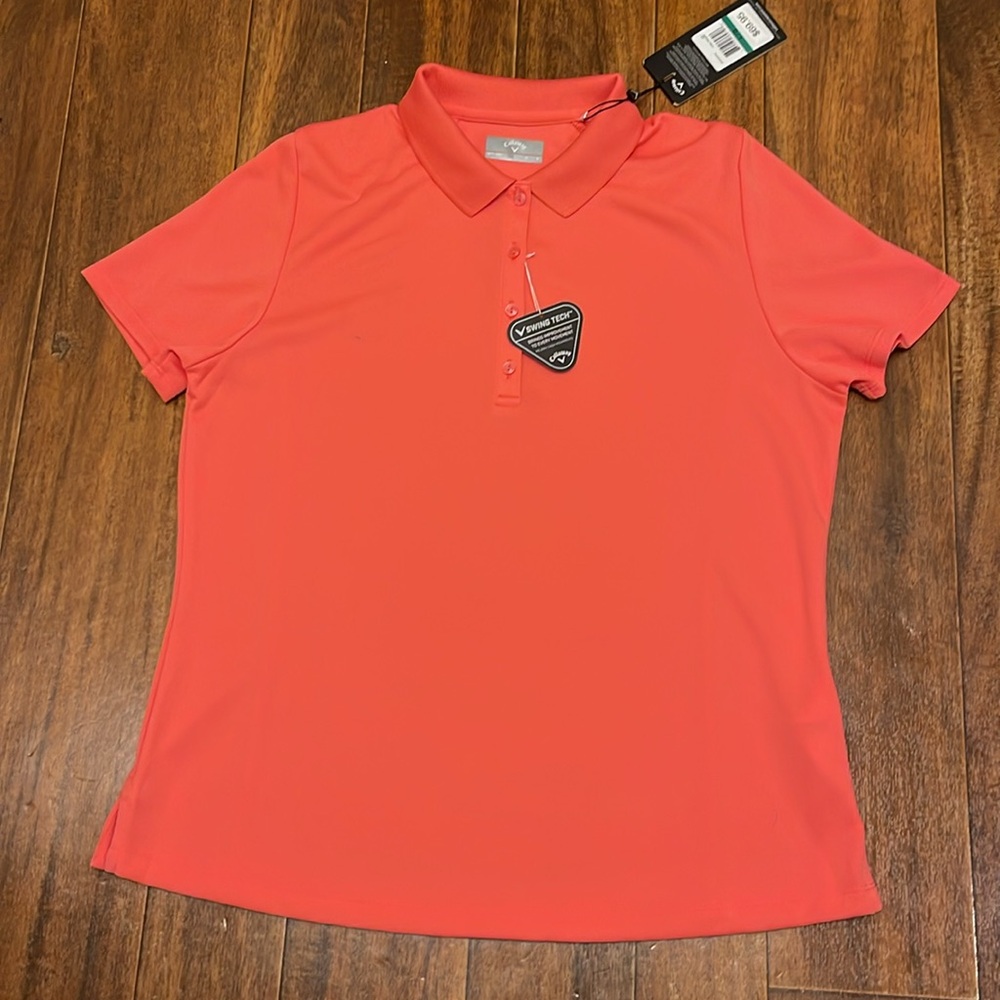CALLAWAY Womens SS Swing Tech Polo - size large